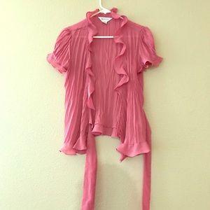 Pink flowey blouse